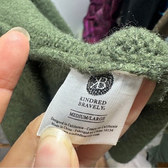 Kindred Bravely Olive Green Cardigan sz M/L - Picture 8 of 8